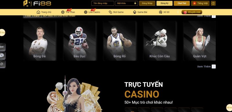 Cược thể thao hấp dẫn tại nền tảng nhà cái Fi88